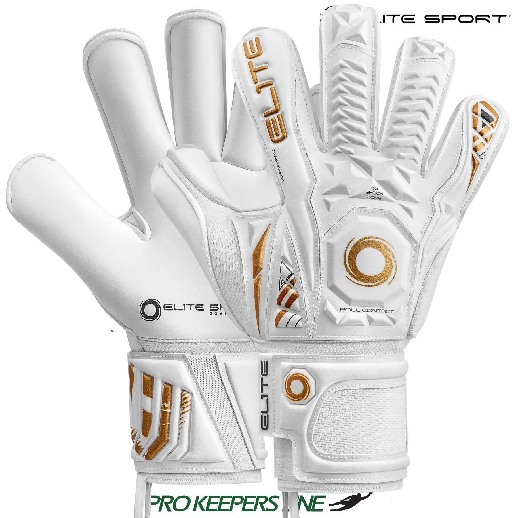 Gants de gardien Elite Sport Real White