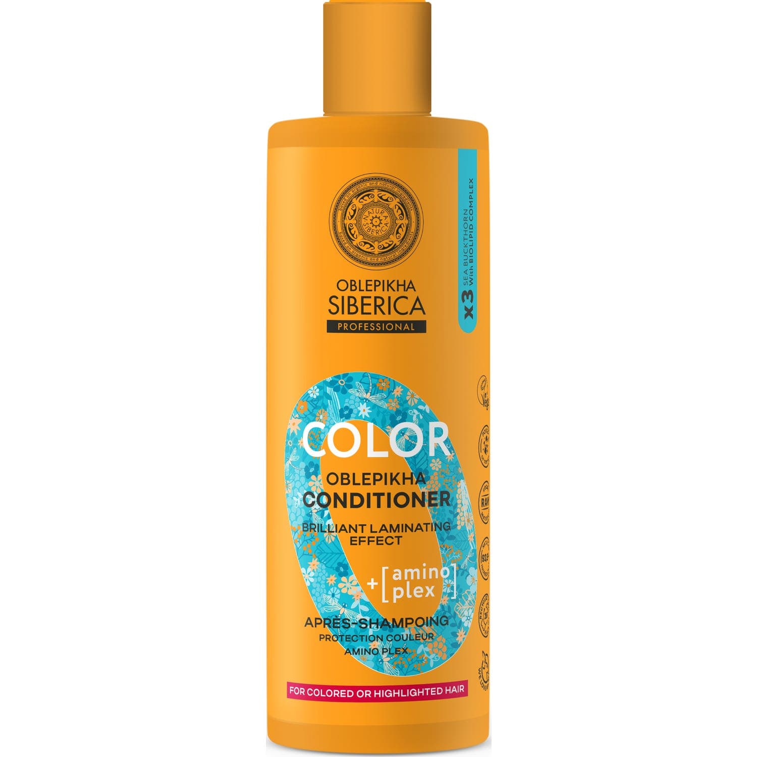 Natura Siberica Oblepikha Amino Plex Après-Shampooing Coul 400ml